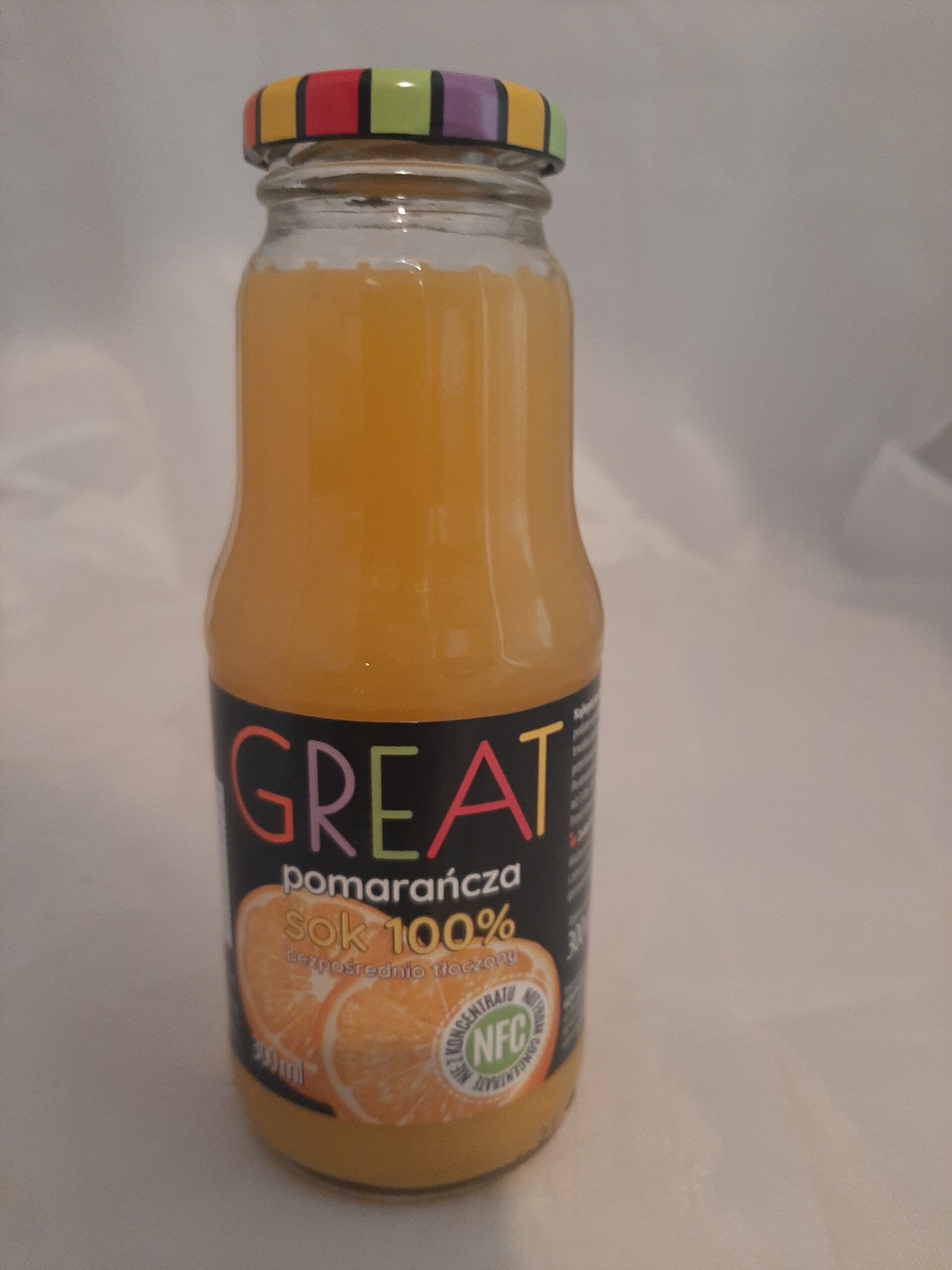 GREAT sok pomarańczowy 0,3 l