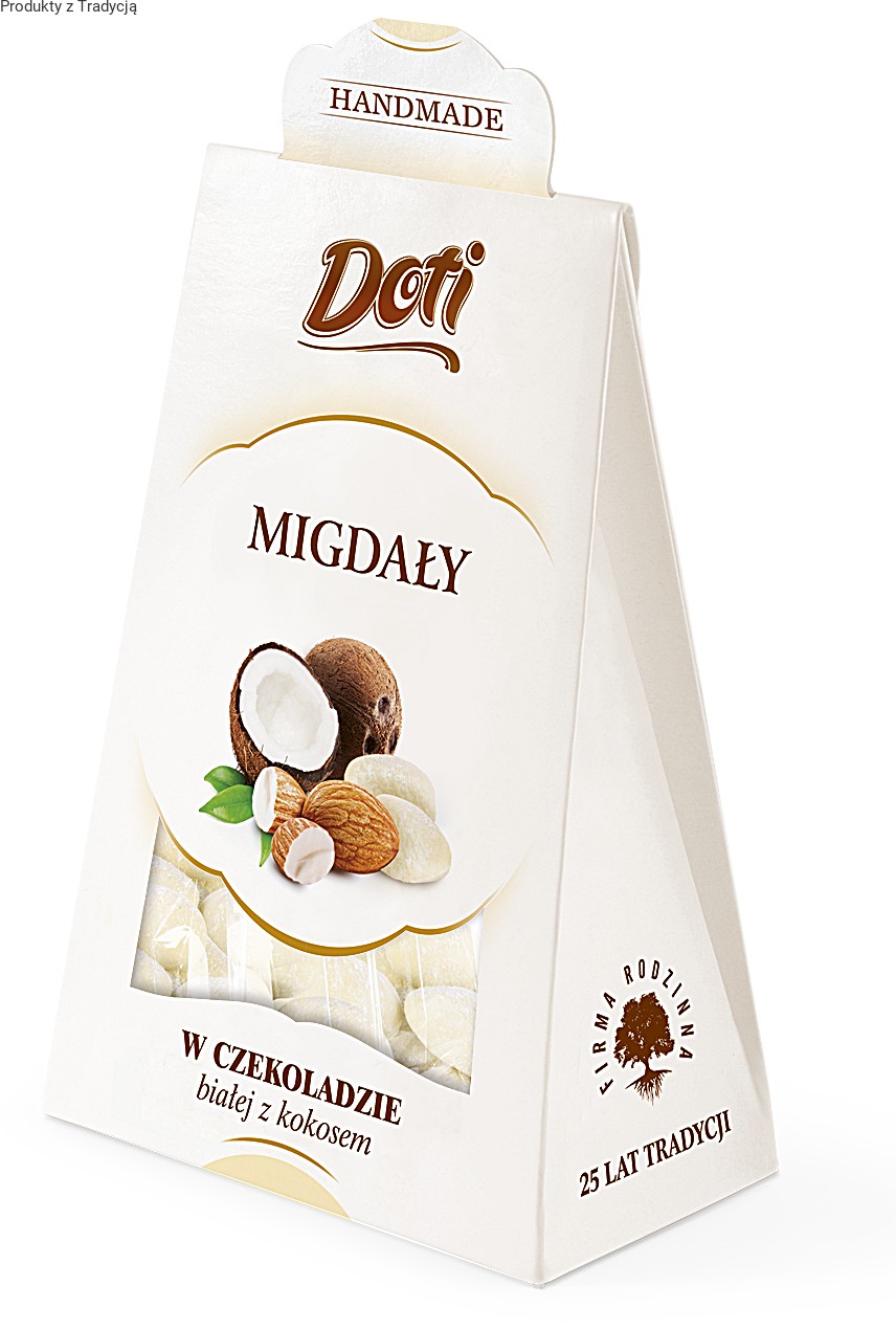 Doti Migdały w białej belkigijskiej czek.z kokosem