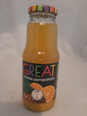 GREAT sok ananas-pomarańcz 0,3