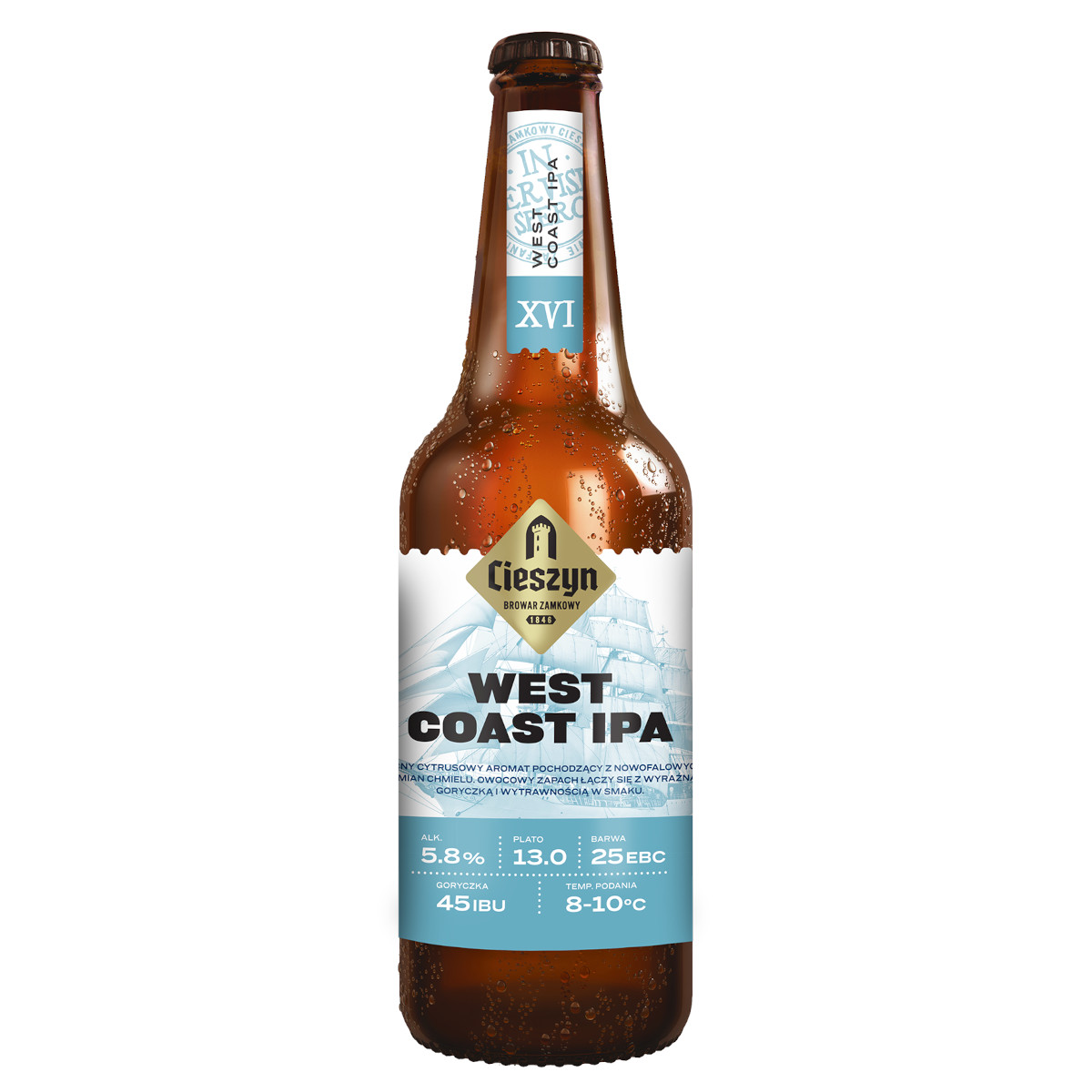 Piwo Cieszyńskie West Coast IPA 0,5l